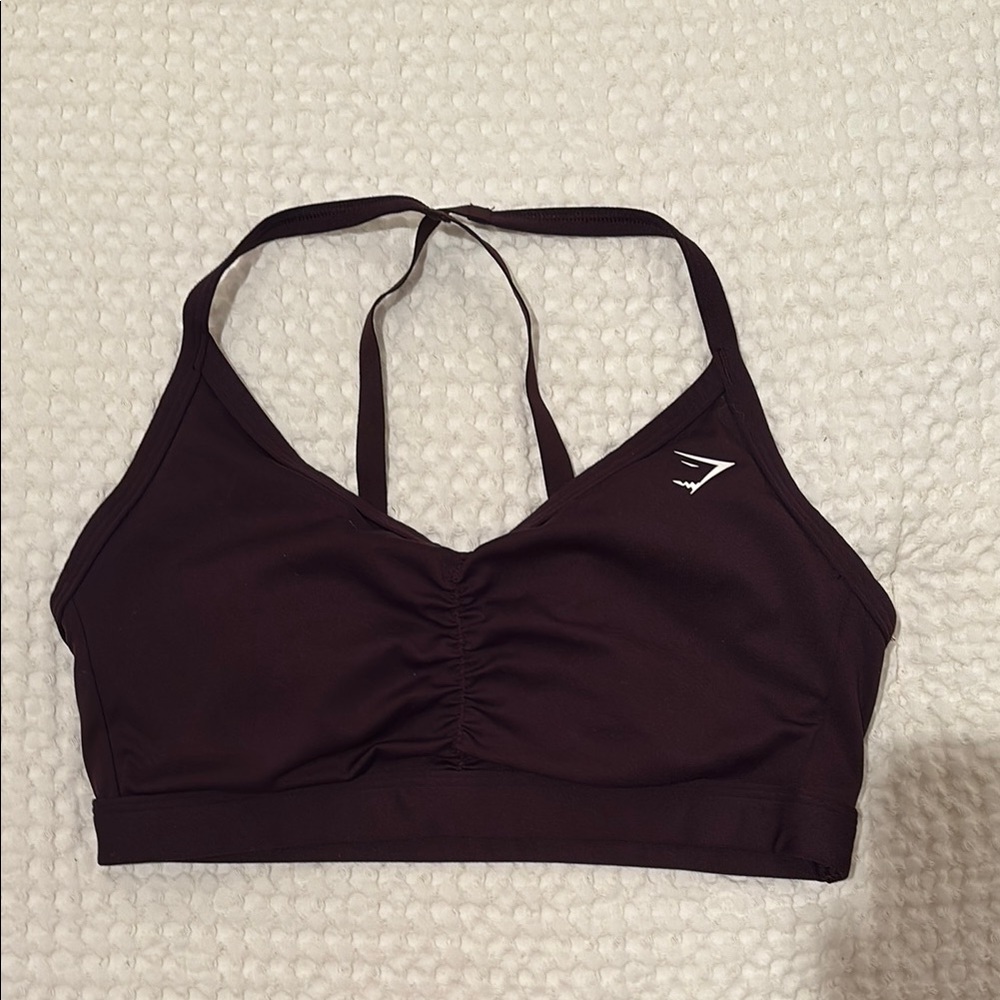 Ruched sports bra